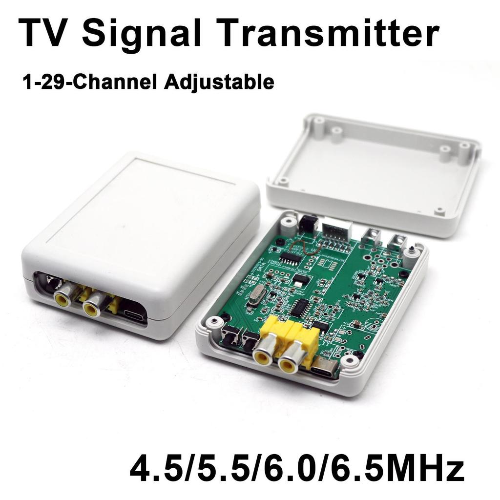 29CH ADJUSTABLE ANALOG TV SIGNAL TRANSMITTER FM VHF/UHF SIGNAL GENERATOR + ANTENNA & FOR AUDIO VIDEO