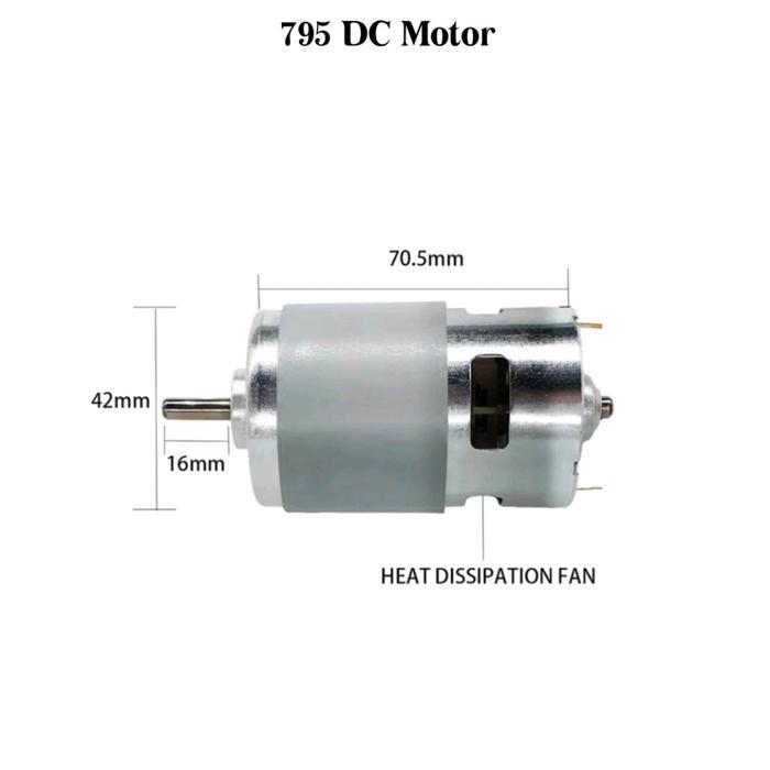 Dinamo 795 DC Motor 12V High Speed Torsi Besar Dinamo Bor Rakitan