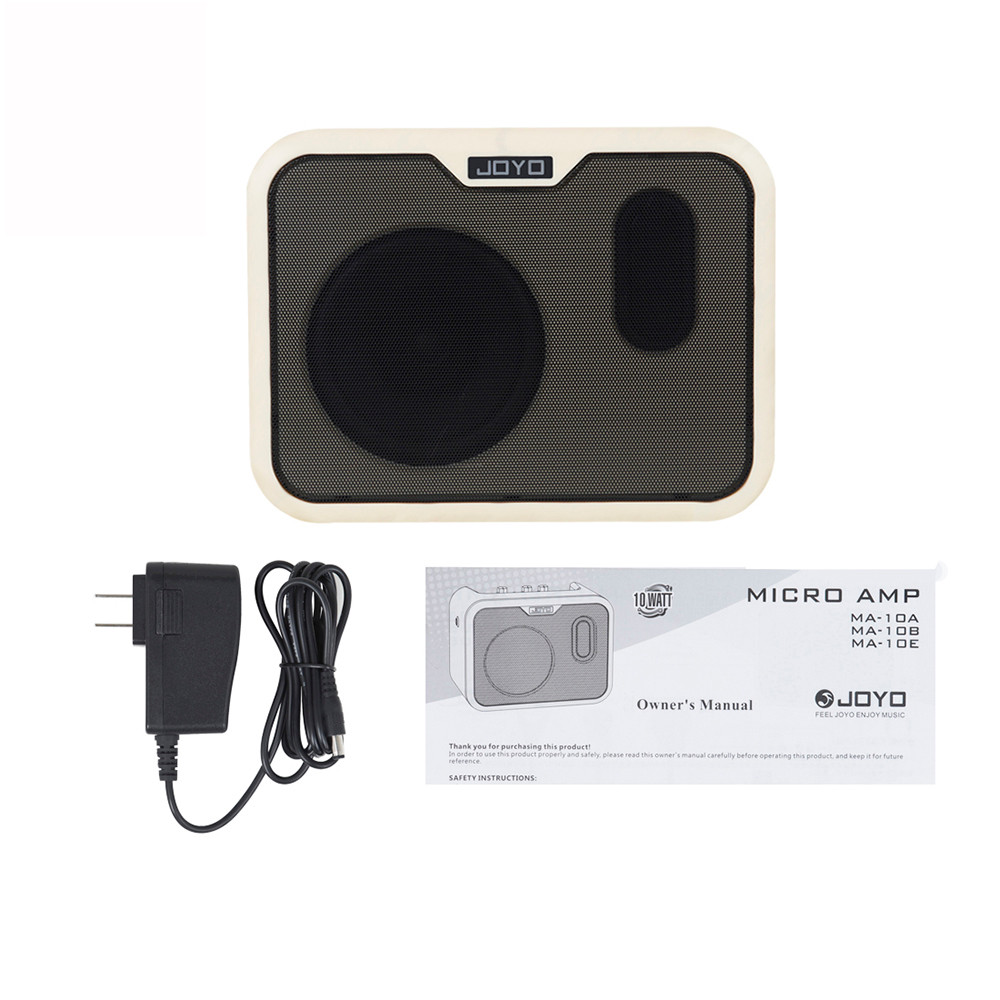 JOYO MA-10B Electric Bass Amplifier Speaker 10W Power Amp Drive Dual Channels Mini Portable Mobile