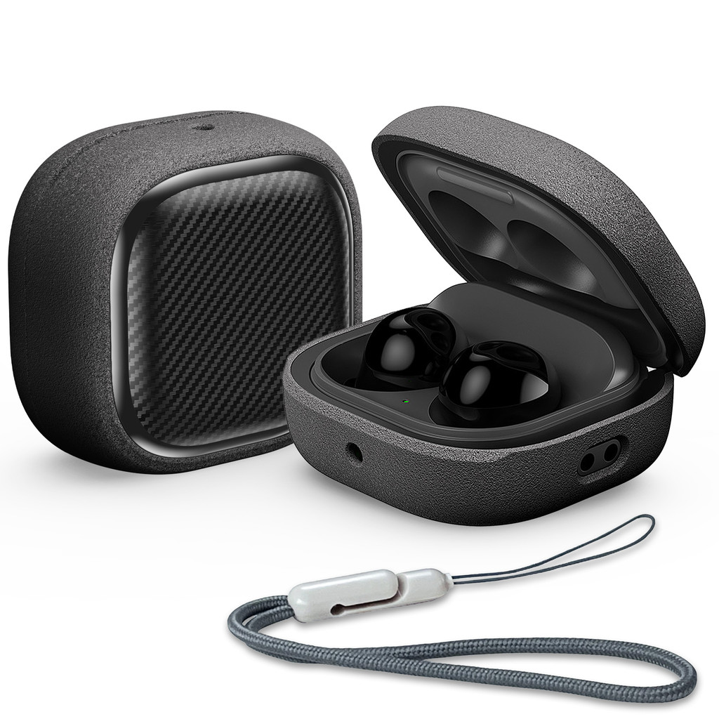 For Samsung Galaxy Buds Fe, Buds Pro, Buds2 Pro, Buds Live, Buds2 Case Cover, Vogue Fiber Stripe