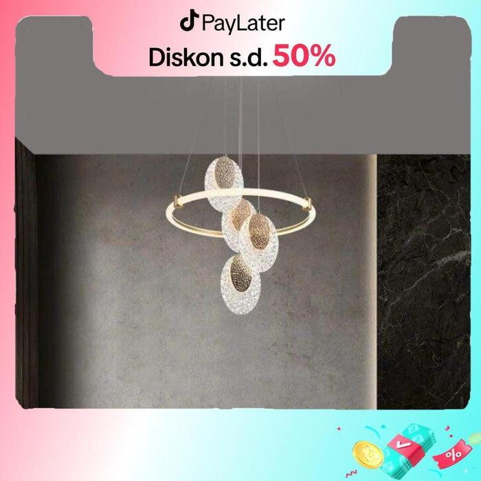 LAMPU HIAS GANTUNG RING RUANG TAMU 3 WARNA / LAMPU GANTUNG RING / LAMPU GANTUNG