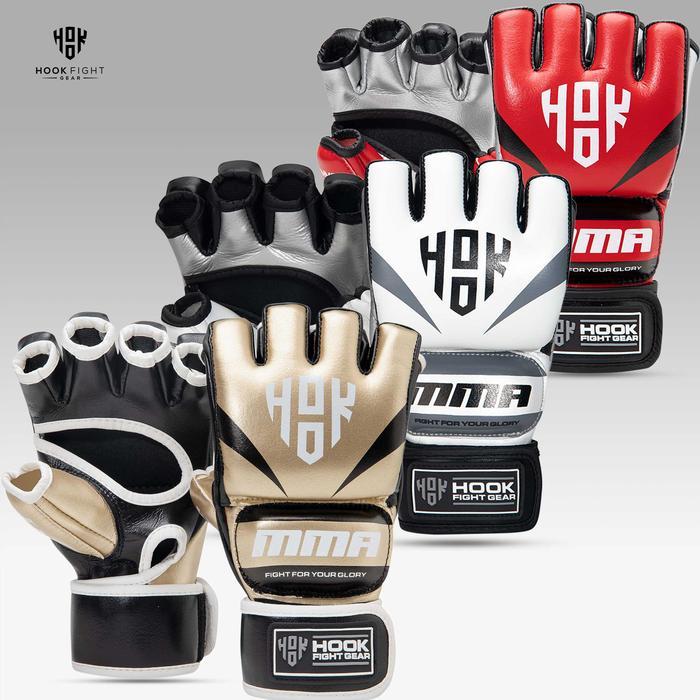 Sarung Tinju MMA Gloves Hook Impact Gold UFC Glove, Gloves MMA