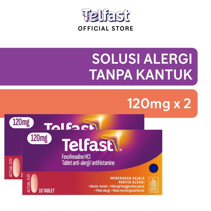 Telfast 120mg Isi 20 Tablet - Obat Alergi