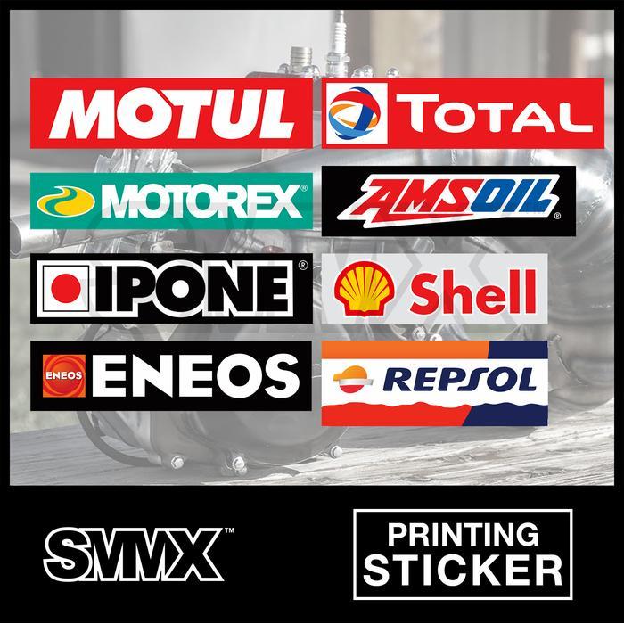 Sticker Stiker oli motul ipone motorex