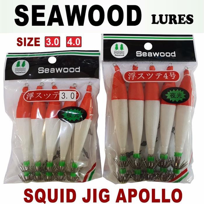 Hot Sale Lure Kenzi Seawood Squid Jig 3.0-4.0