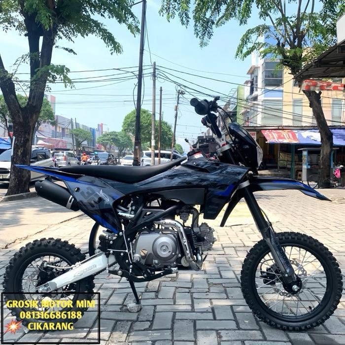 MOTOR MINI TRAIL 110CC XTM MATIC / MANUAL RING 14/12 MESIN 4TAK - Biru Matic