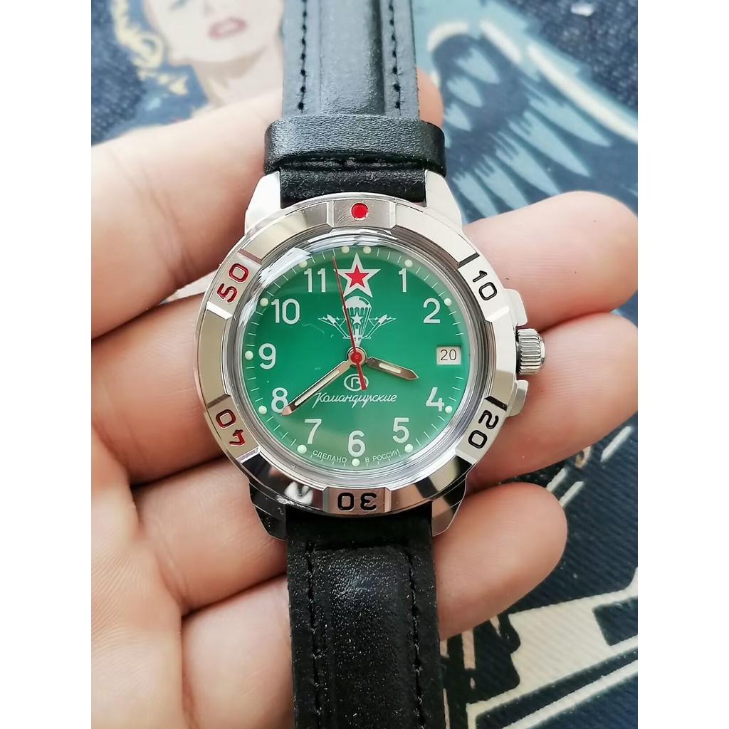 VOSTOK watches and Alpha Special Forces Commander's manual mechanical military watch with waterproof