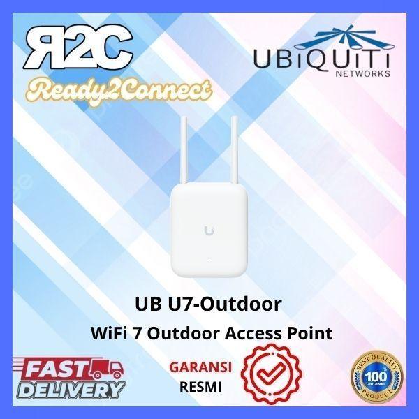 Terbaik Best Quality 100% Original Ubiquiti U7-Outdoor Unifi U7 Outdoor Wifi 7 Ap Access Point Blue