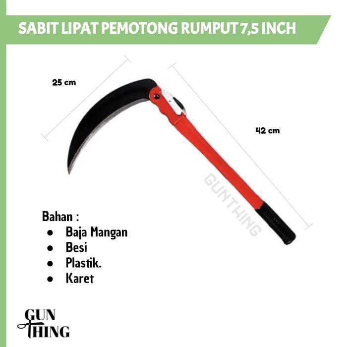 "New" Sabit Lipat Pisau Pemotong Kebun Tanaman, Pemangkas 7.5 Inch TERMURAH