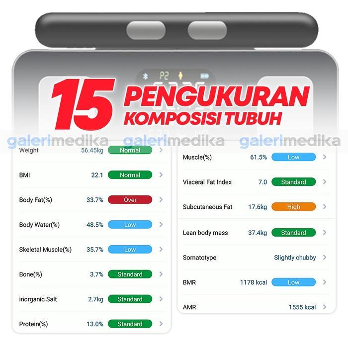 TIMBANGAN DIGITAL ONEMED 825 BODY FAT BMI ANDROID/IOS / TIMBANGAN BADAN BMI, BODY FAT ONEMED 825 /