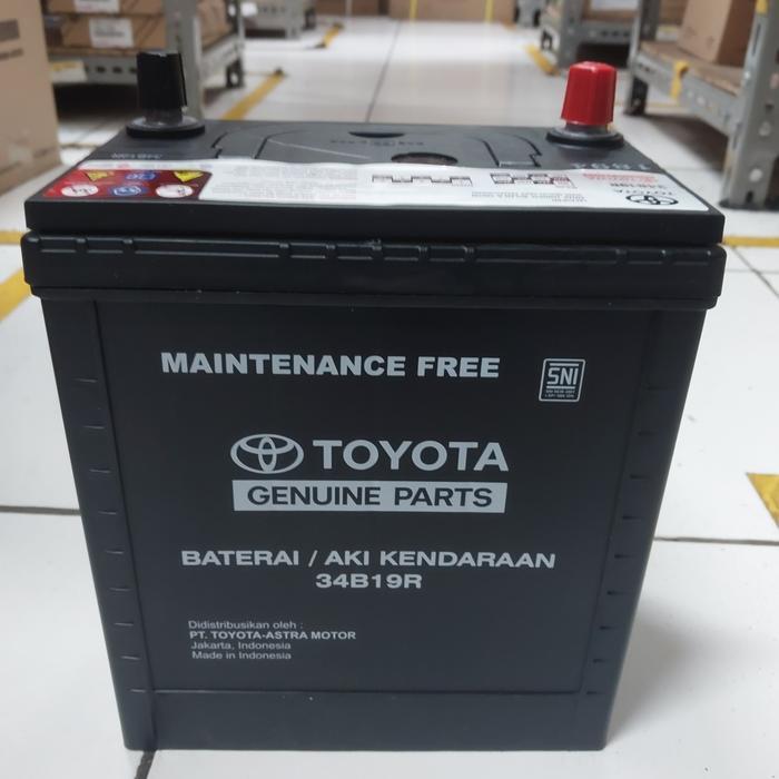 aki Accu kering Avanza 2009- 2021 34B19R original toyota