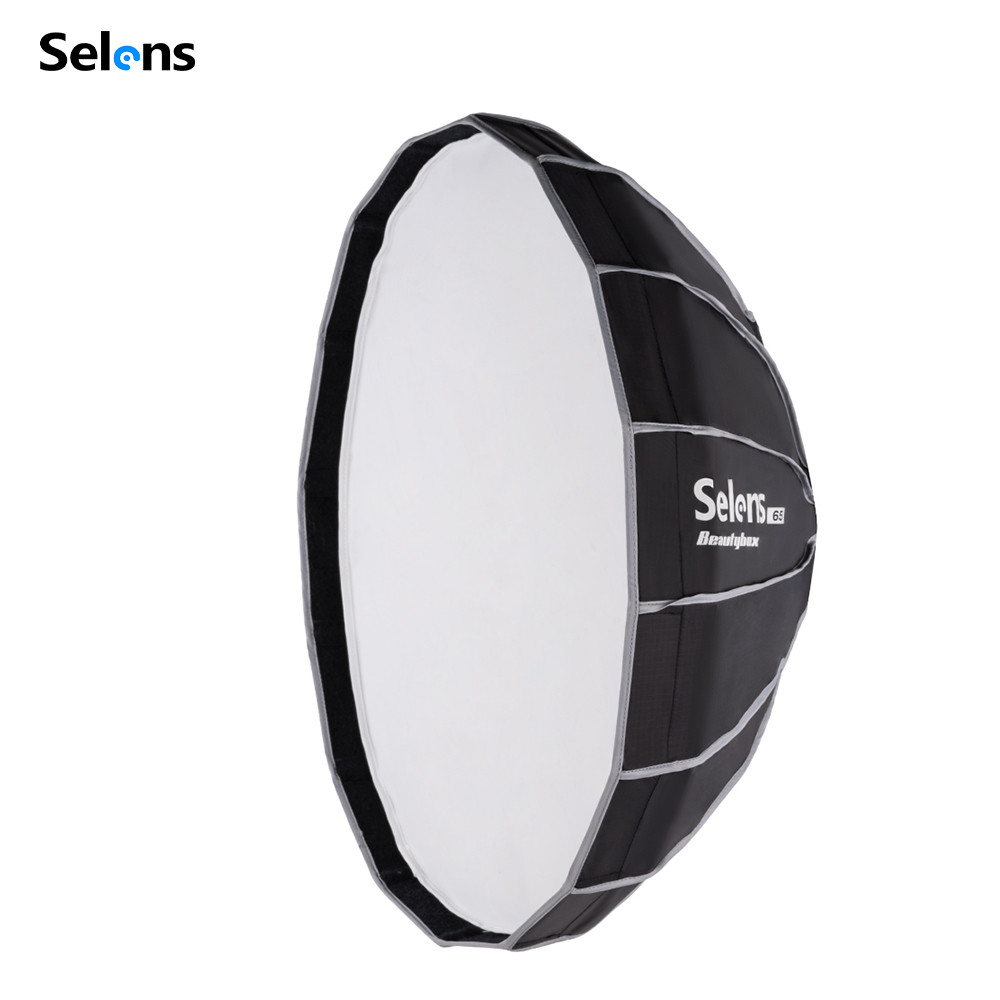 Selens 65/85/120cm Umbrella Radar Softbox Beauty Dish Softbox with Diffuser ,Storage bag for
