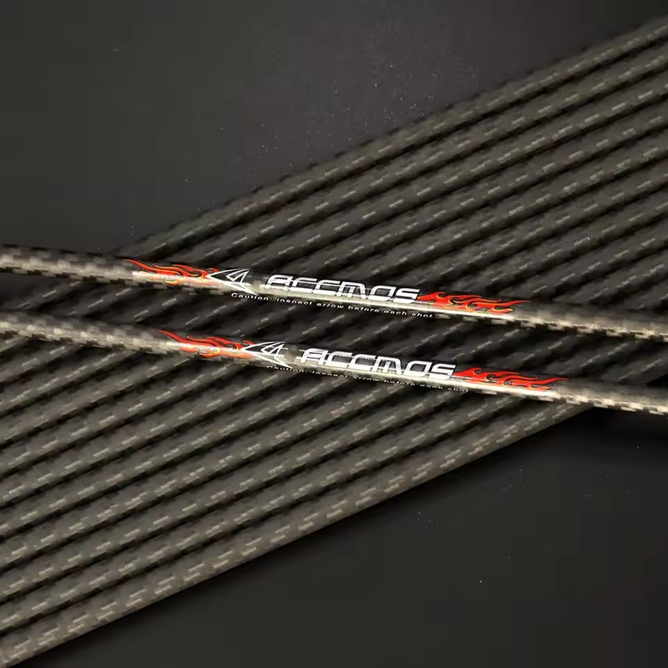 6/12pcs 0.001" ID 6.2mm 3K Pure Carbon Arrow Shaft spine 200-600 33INCH Arrow Tube Archery DIY Bow