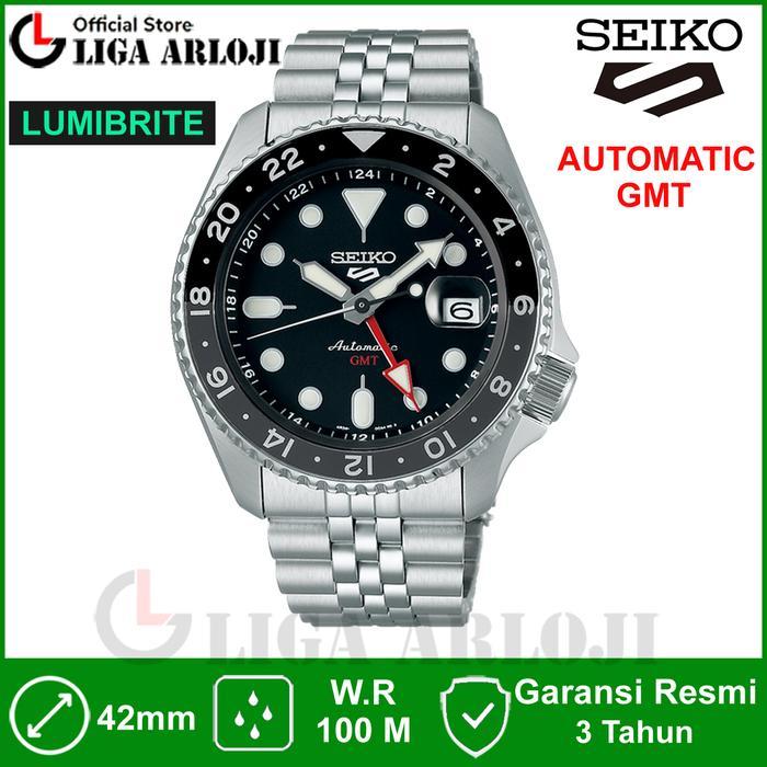 Sedia Seiko 5 Sports SSK001K1 Jam Tangan Pria Automatic GMT Lumibrite Original SSK001K SSK001