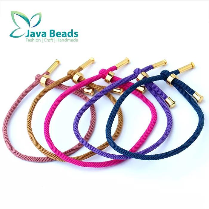 "New" Gelang Tali Serut Polos untuk Liontin Emas