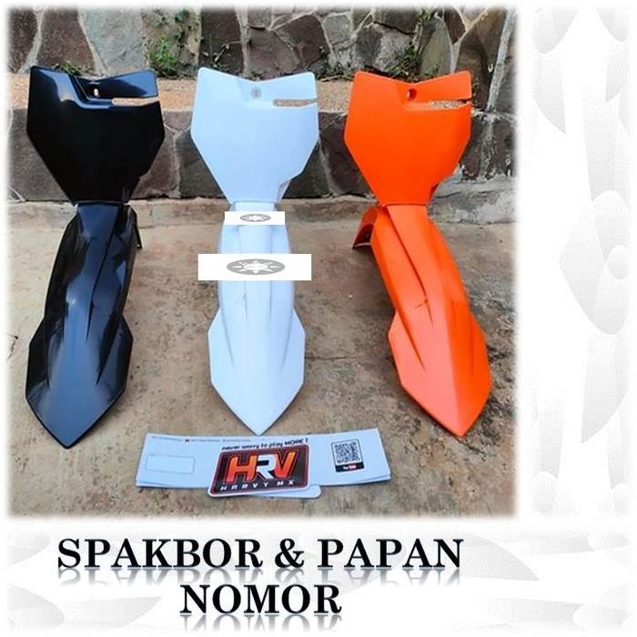 Spakbor depan ktm 85 2020 dan papan nomor ktm85 2020 HRV