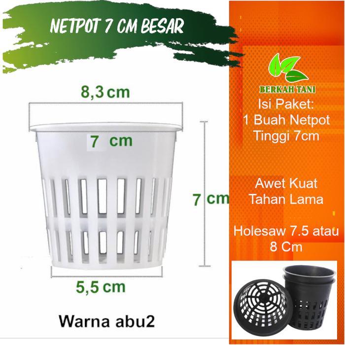 Netpot Dutch Bucket Ukuran 7 Cm Diameter 8 Cm