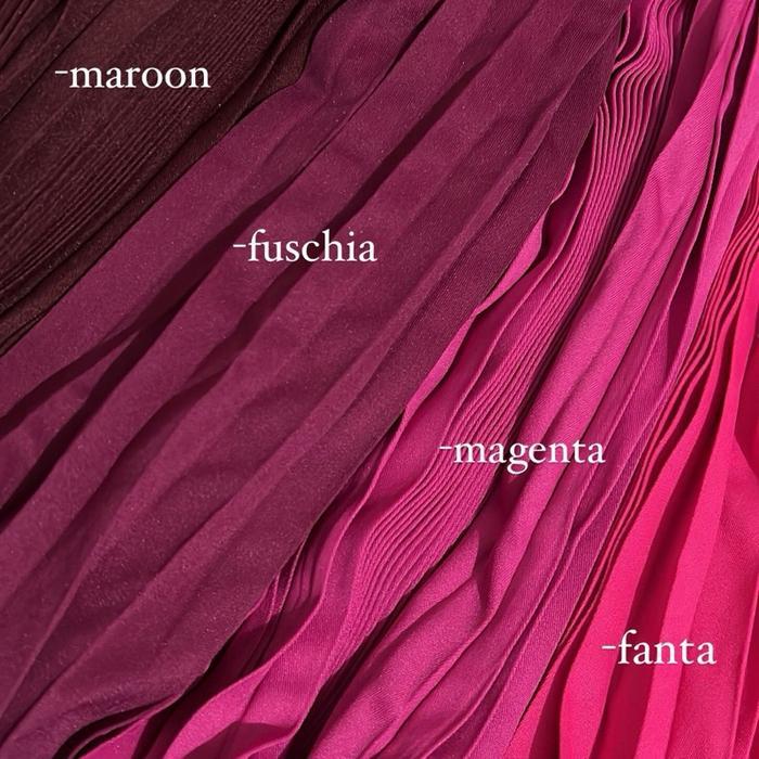 Pleats Midi Dress / midi dress plisket mayung / dress plisket Casual Wanita (dress008)