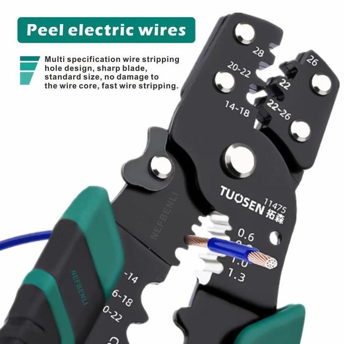 Tang Krimping Press Skun Kabel Kombinasi / Tang Potong Kupas Kabel Multifungsi / Tang Press Skun /