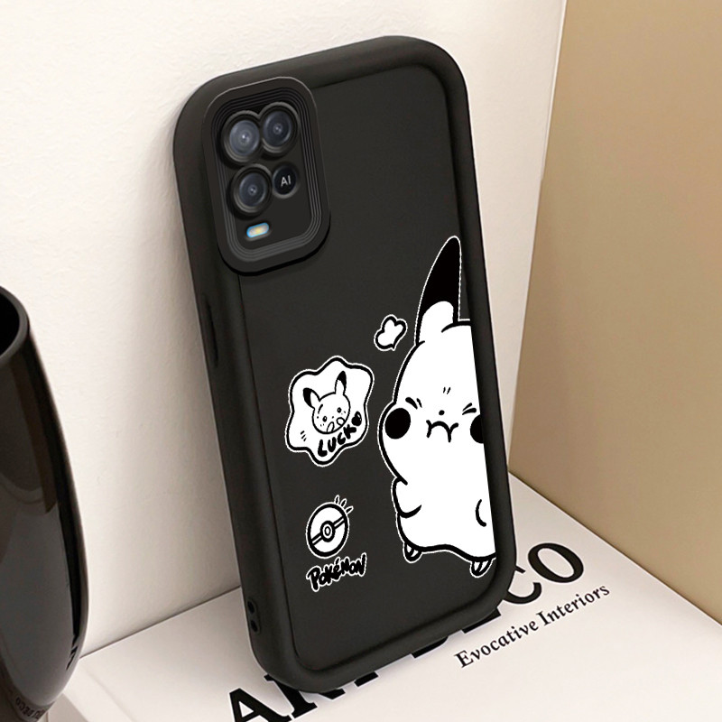 Casing Hp untuk OPPO A54 Case Tikus yang lucu marah Kasing silikon Cesing Anti Crack Tahan Banting K