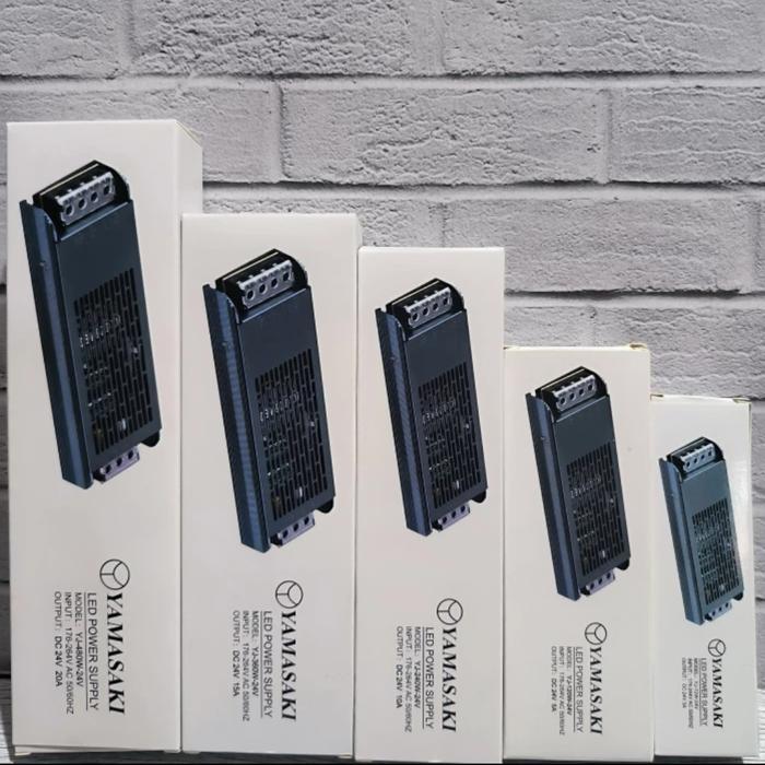 YAMASAKI TRAFO POWER SUPPLY SLIM 24V 3A 5A 10A 15A 20 Ampere 24 Volt