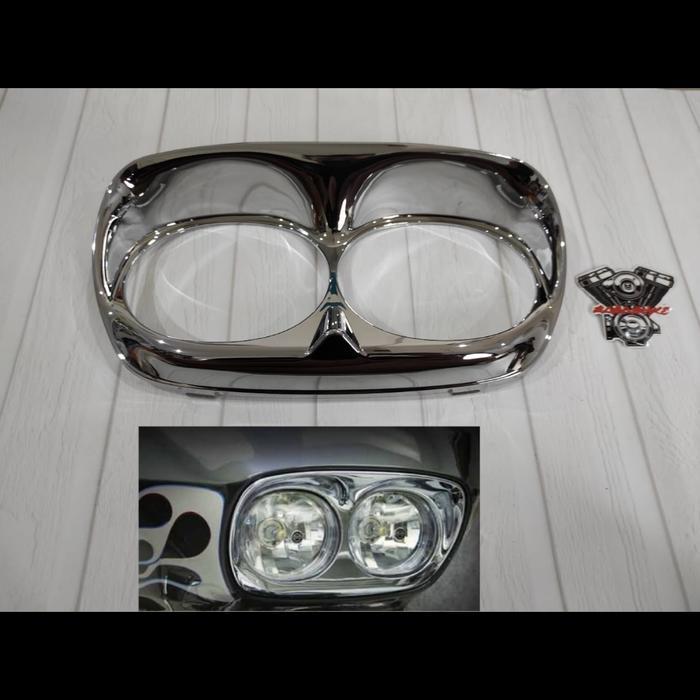 Bezel Headlamp Road Glide Chrome Trim Lampu Road Glide