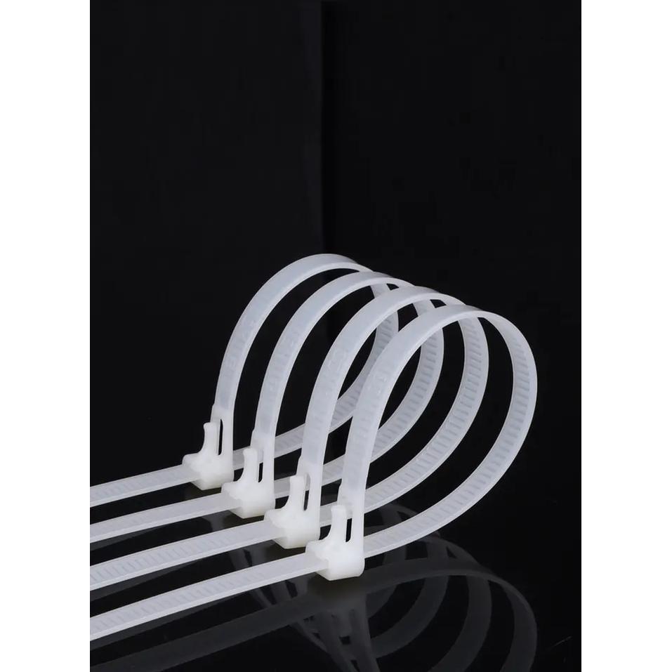 Kabel Ties Zip Kabel Organizer Reusable Plastik Simpul Tali 8 x 450 mm