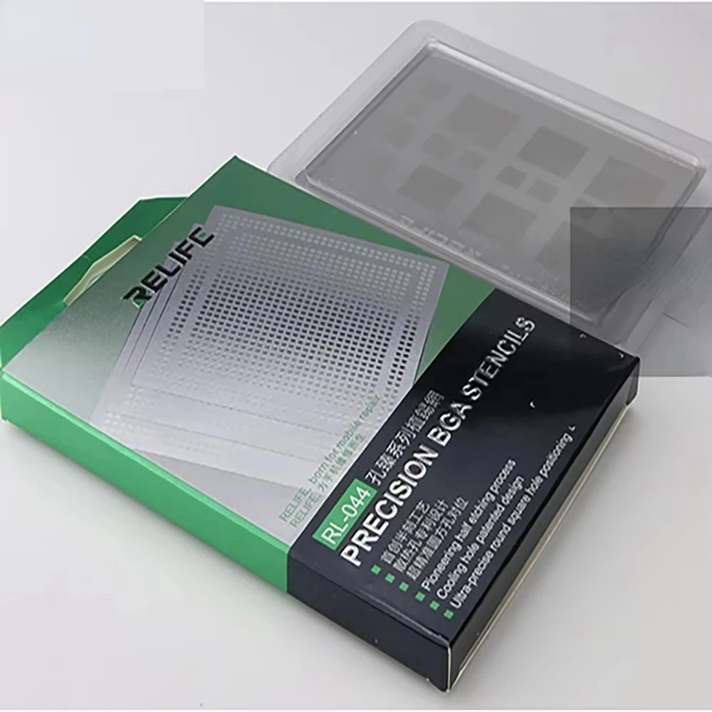 RELIFE RL-044 BGA REBALLING STENCIL TEMPLATE FOR IPHONE 6-17PRO MAX PLUS A18 TIN PLANTING SOLDERING
