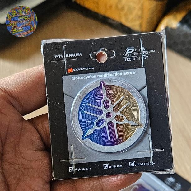 emblem logo yamaha titanium nmax aerox original p.titanium vietnam