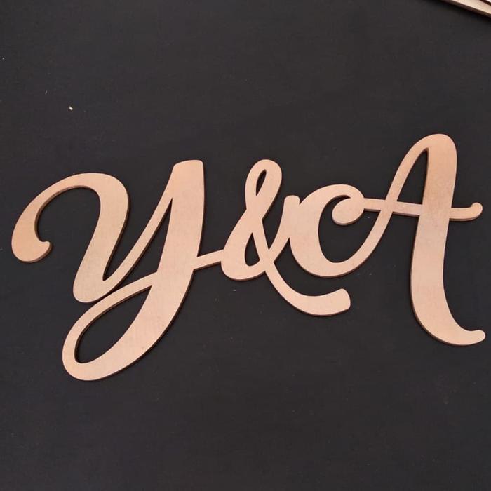 CUSTOM BACKDROP INITIAL / WEDDING BACKDROP SIGN / WOODEN SIGN / KAYU