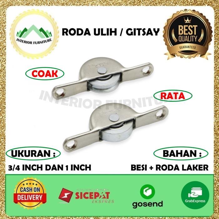 Roda Ulih Kecil Size 3/4 Inch, 1 Inch / Roda Etalase / Roda Laher Coak