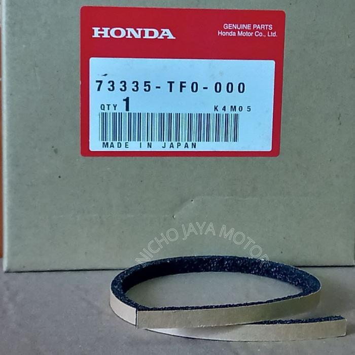 KARET KACA QUARTER SEGITIGA DEPAN KANAN / DEPAN KIRI MOBIL HONDA JAZZ RS GE8 2008 - 2013 ( KODE PART