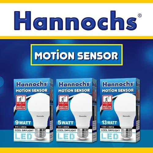 [] Lampu SENSOR GERAK Lampu LED Sensor HANNOCHS motion sensor 5W 9W 13W