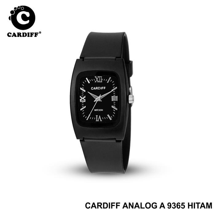 CARDIFF Jam Tangan Analog A 9365 Karet Cowok Water Resist 3 ATM