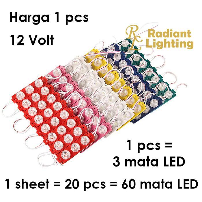 Lampu LED module 3 mata 12V Mata Besar
