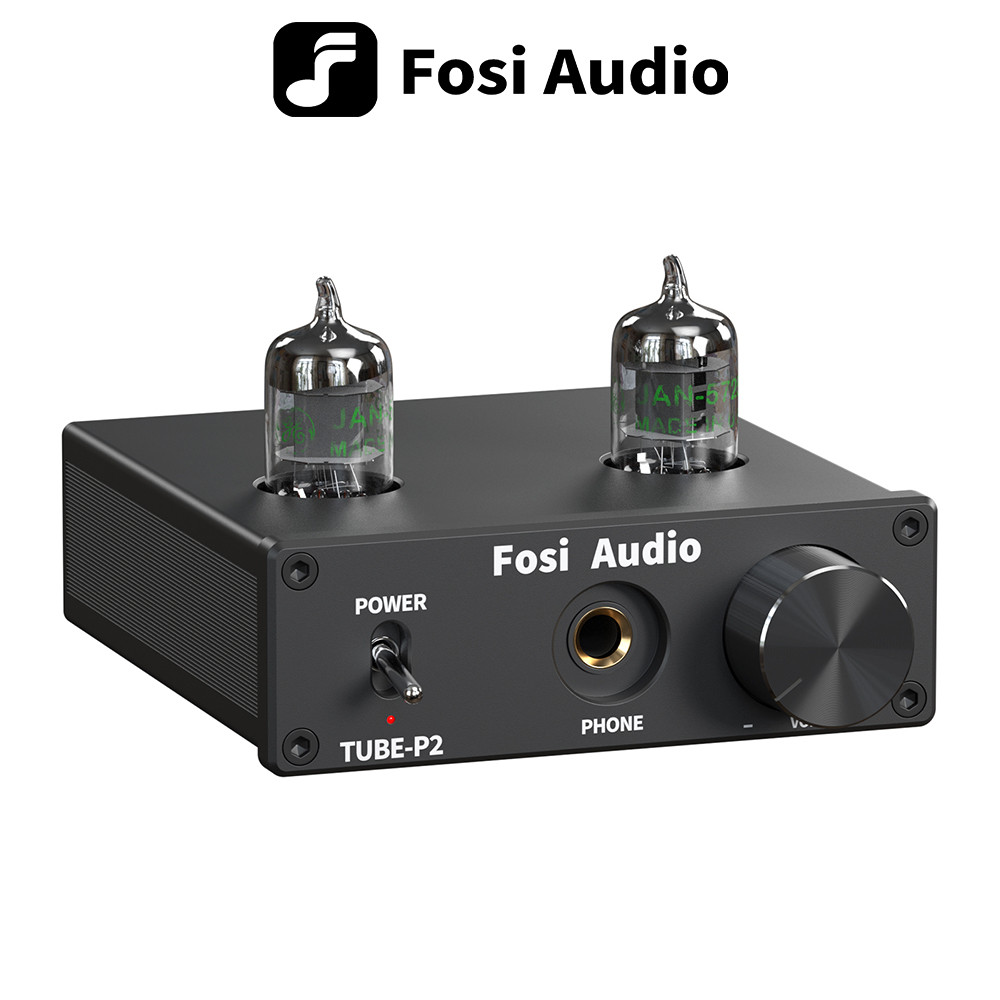 Fosi Audio P2 Amplifier Headphone Vacuum Tube 2x6K4 - Hitam