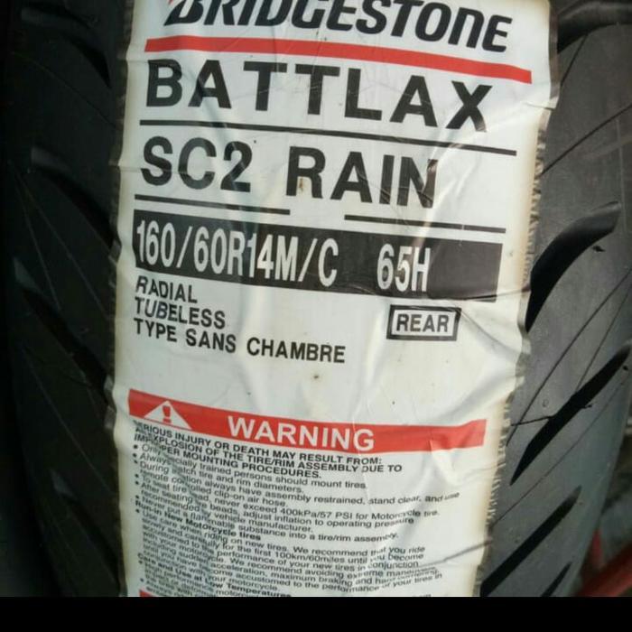 Ban Luar Battlax Sc 2 Rain Ukuran 160/60-14