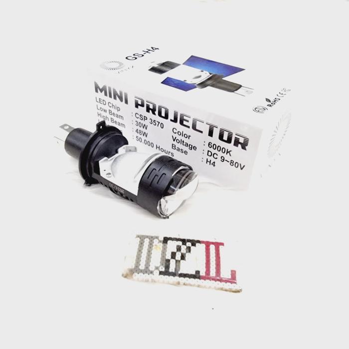 "New" Lampu utama led mini h4 vinyx gs H4 projector gs-h4