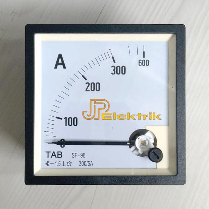 Ampere Meter 300/5A Ac 96X96 Mm Amper Meter Analog Via Ct