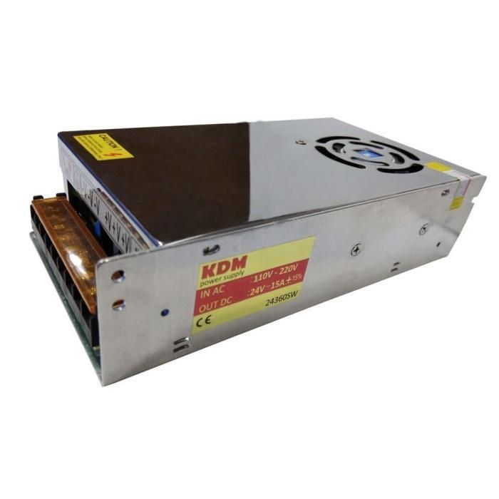 (COD) Power Supply 24V 15A Murni Trafo Power Supply 15A 24V 360 Watt High Quality Power Supply 24V