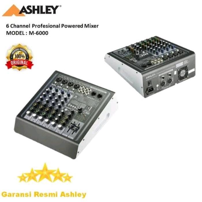 Power Mixer Ashley M 6000 6 Channel USB Bluetooth