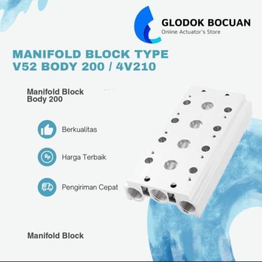 Manifold Block 4 Baris(Solenoid Type Vf31 / Vf3130 )