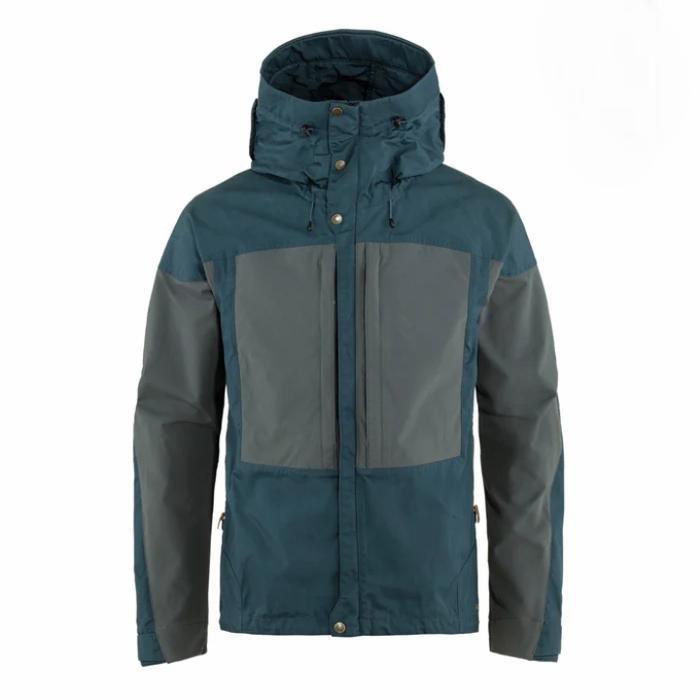 FJALLRAVEN KEB MEN'S JACKET - MOUNTAIN BLUE / BASALT