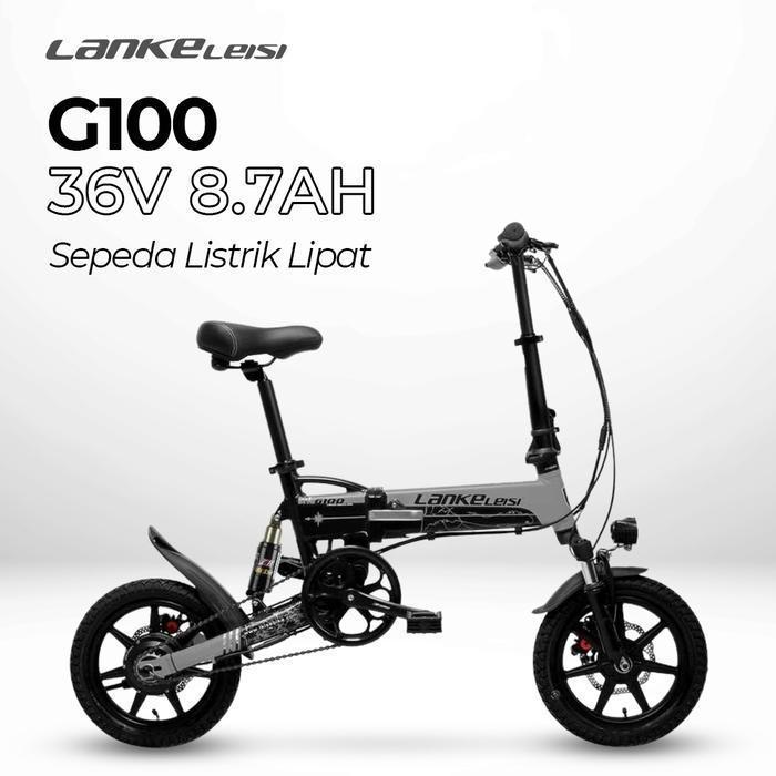 Sepeda Elektrik Lipat Smart Moped Listrik Bike 36V G100 Lankeleisi