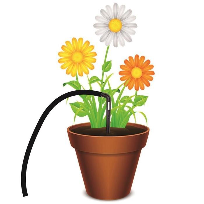 Paket Irigasi Pot Stick Drip Bengkok 10 Pot / Drip Tetes / Paket 02