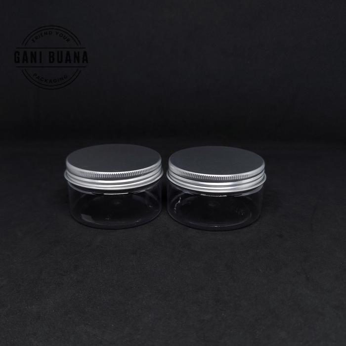 TOPLES JAR/TABUNG JAR/POT JAR 100ML ALMUNIUM SILVER