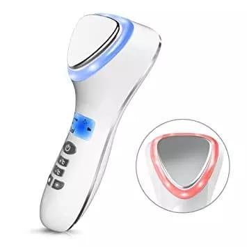 Setrika Wajah-Perawatan Wajah-Bisa Hangat Dingin Getar-Recharge Hitam Kotoran