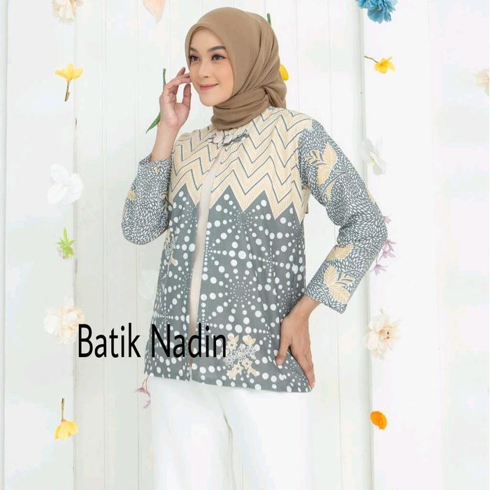 READY Blouse Maura - Baju Batik Kerja Super Jumbo XXXL L4 L5 L6 L7 L8 Baju Batik Wanita Kerja Model
