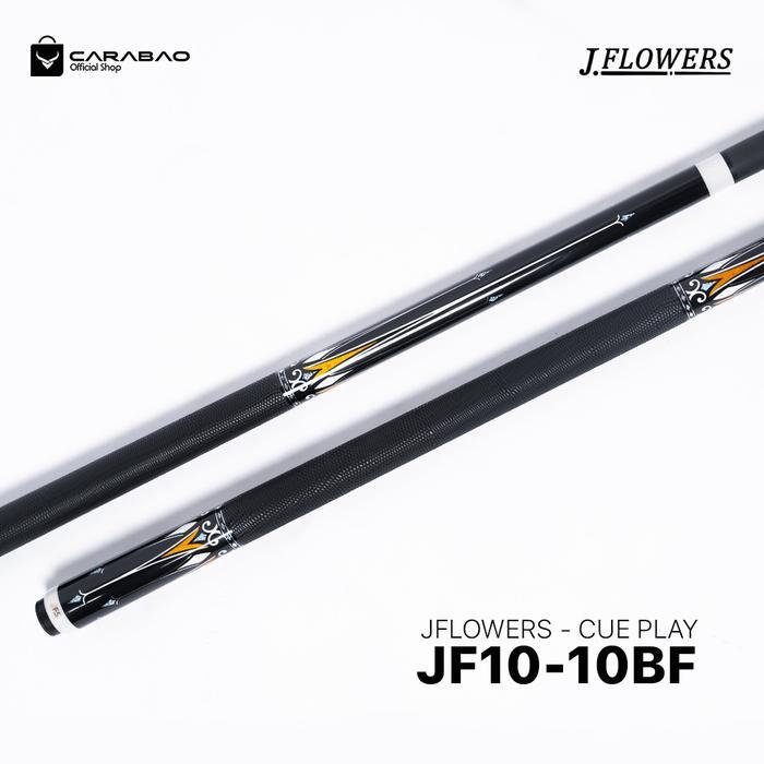 TERLARIS JFLOWERS JF10-10BK CUE STICK BILLIARD - Stick Play Billiard READY STOCK