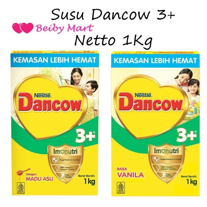 SUSU DANCOW 3+ VANILA / MADU / COKLAT netto 1 kilogram Susu Anak Bayi